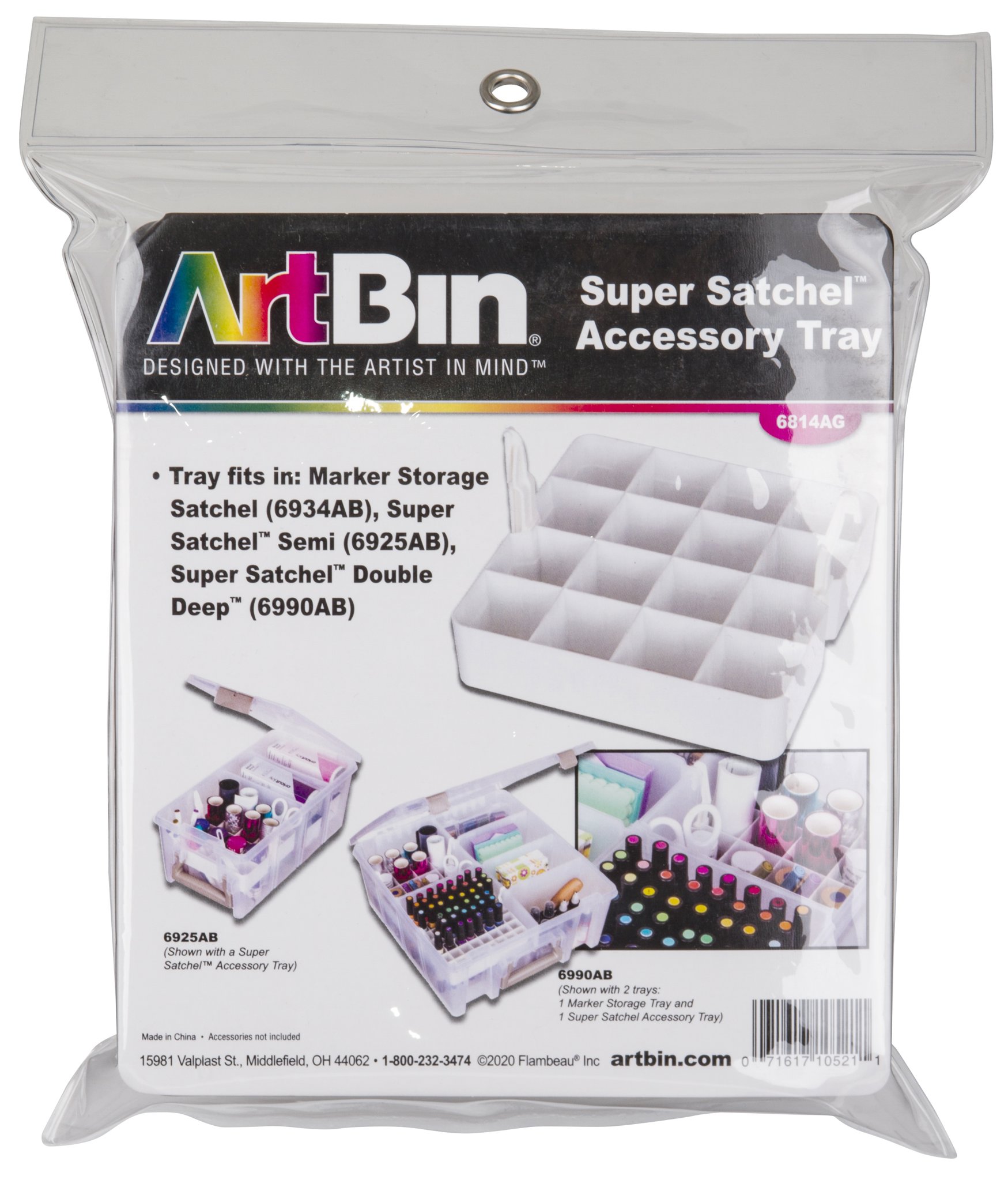 Bild von ArtBin Super Satchel Double Deep Accessory Tray-6.5"X6.5"X3"