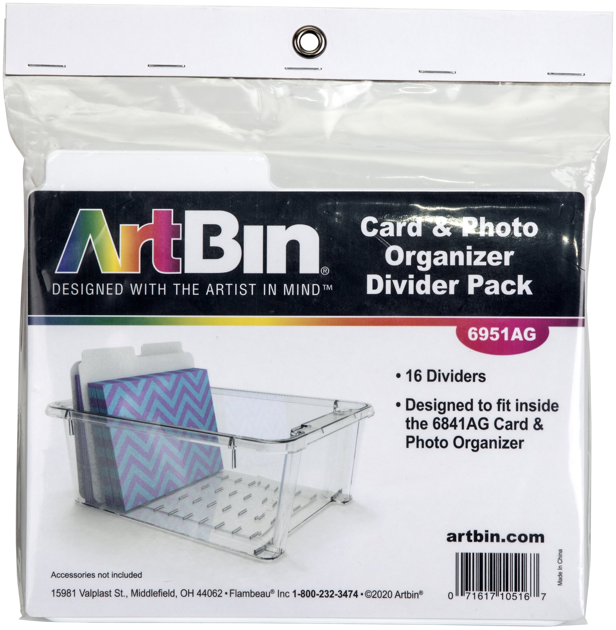 Bild von ArtBin Card & Photo Organizer Divider Packs 16/Pkg-