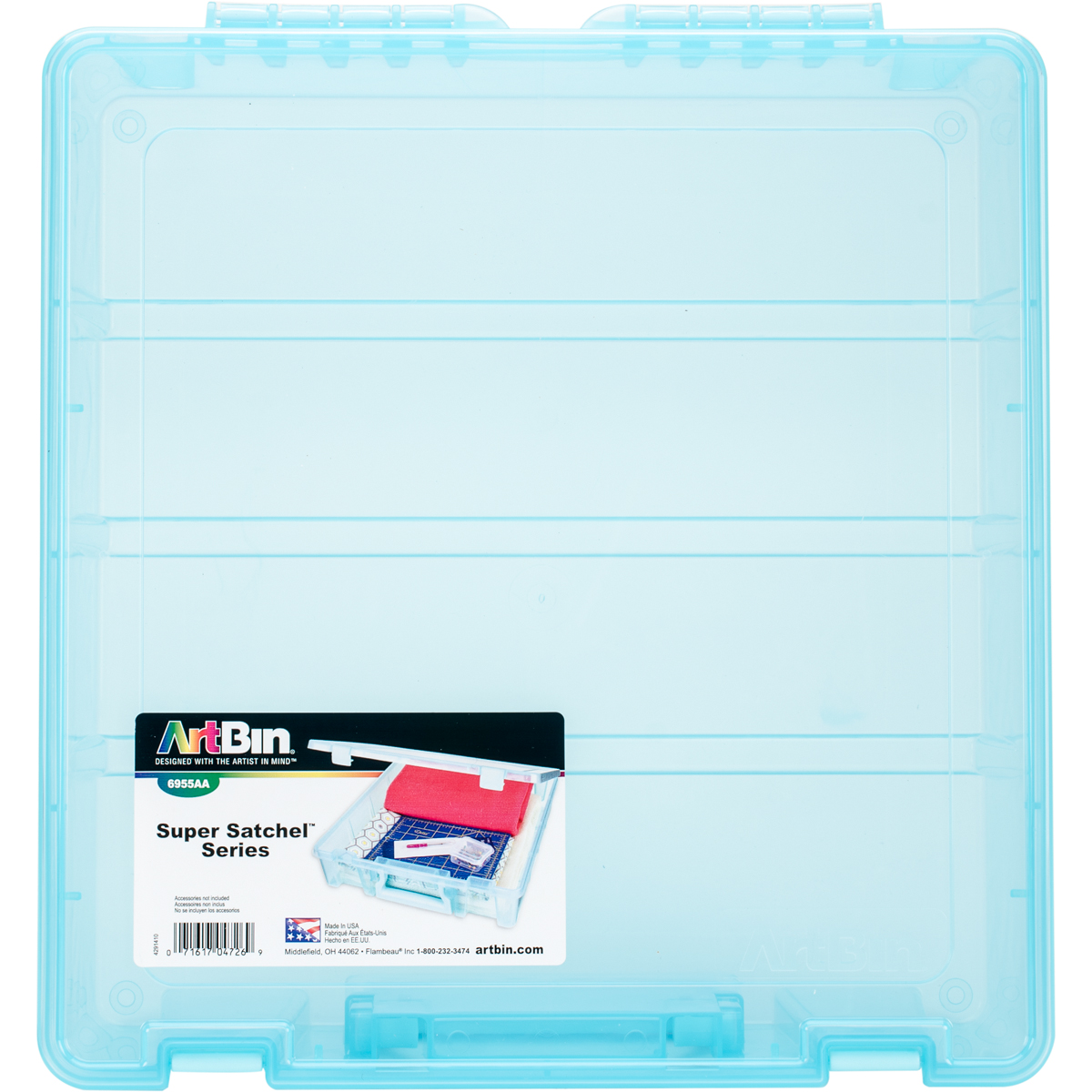 Bild von ArtBin Super Satchel Single Compartment-15.25"X14"X3.5" Aqua Mist