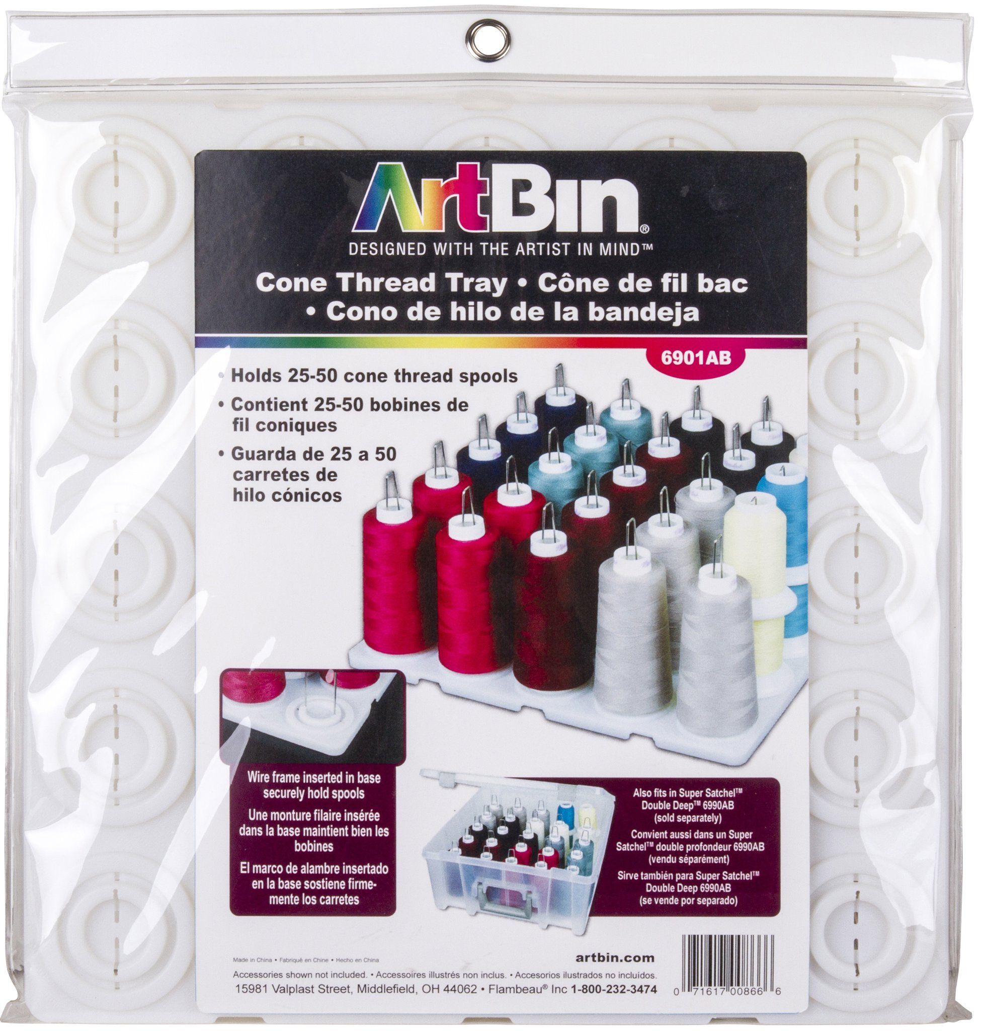 Bild von ArtBin Super Satchel Thread Tray-12.5"X12.5"X6" Translucent