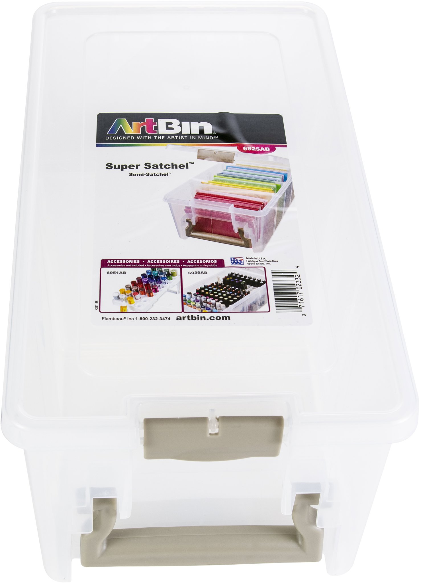 Bild von ArtBin Super SEMI Satchel-15.25"X8"X6.25" Translucent