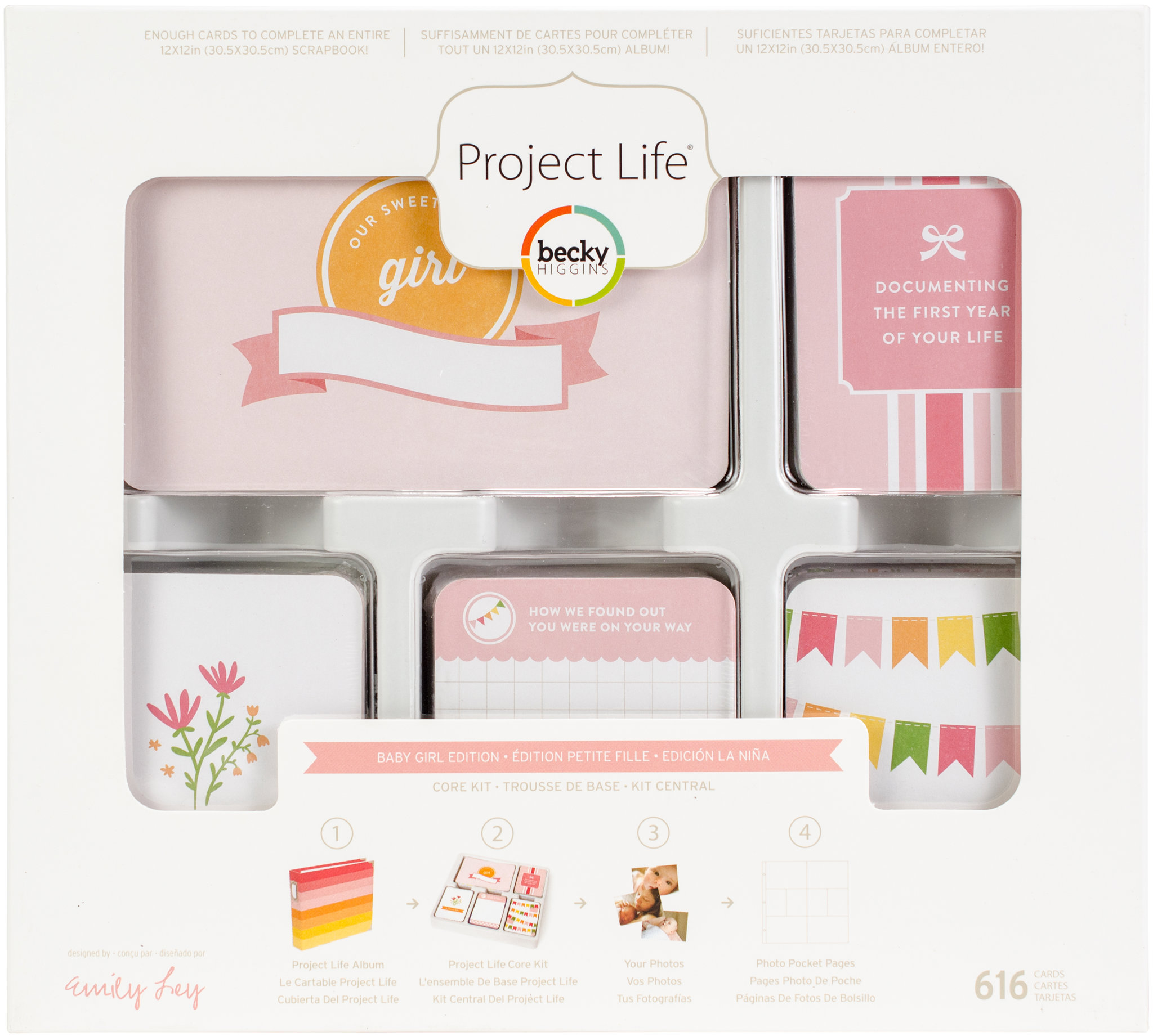 Bild von Project Life Core Kit-Baby Girl, 616/Pkg