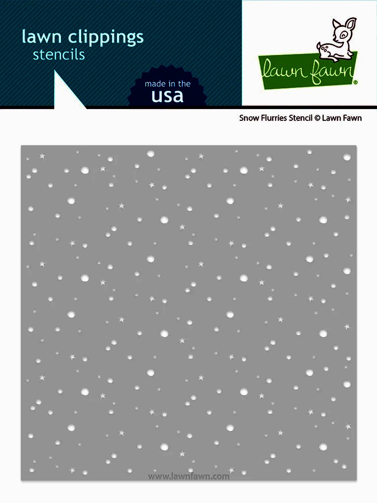 Bild von Lawn Clippings Stencils - Snow Flurry