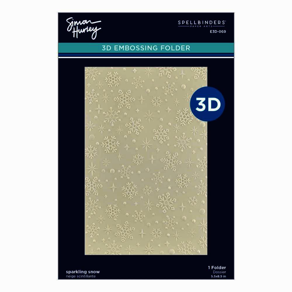 Bild von Spellbinders 3D Embossing Folder By Simon Hurley-Sparkling Snow, Simon's Snow Globes