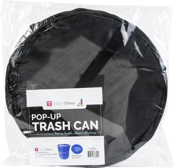 Bild von Totally-Tiffany Pop-Up Waste Paper Can-Black