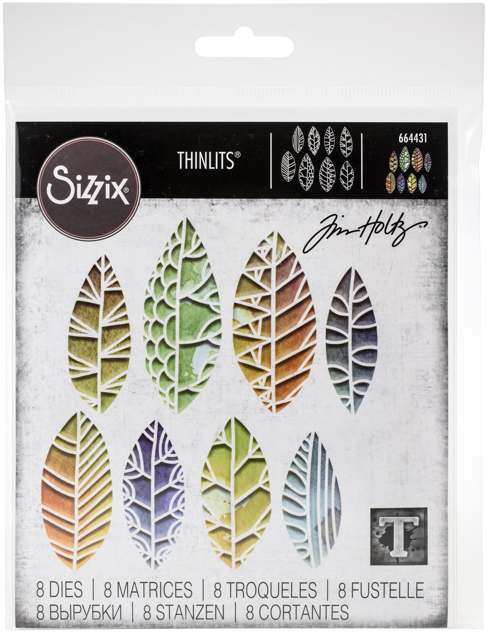 Bild von Sizzix Thinlits Dies By Tim Holtz-Cut-Out Leaves