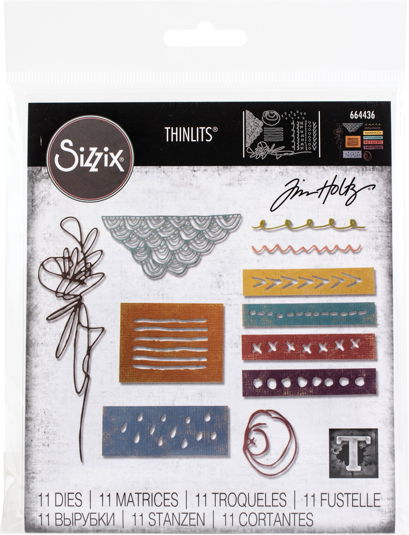 Bild von Sizzix Thinlits Dies By Tim Holtz-Media Marks