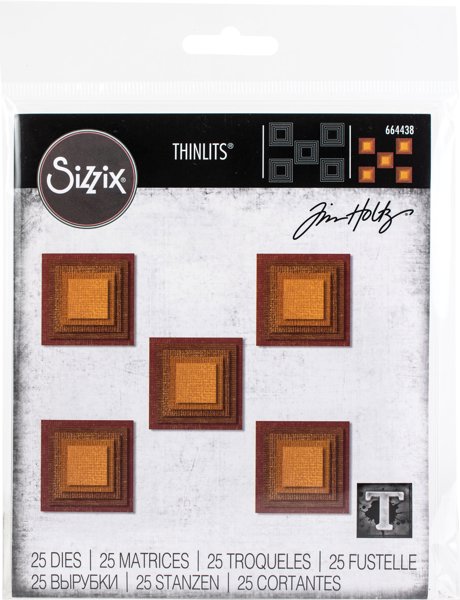 Bild von Sizzix Thinlits Dies By Tim Holtz-Stacked Squares
