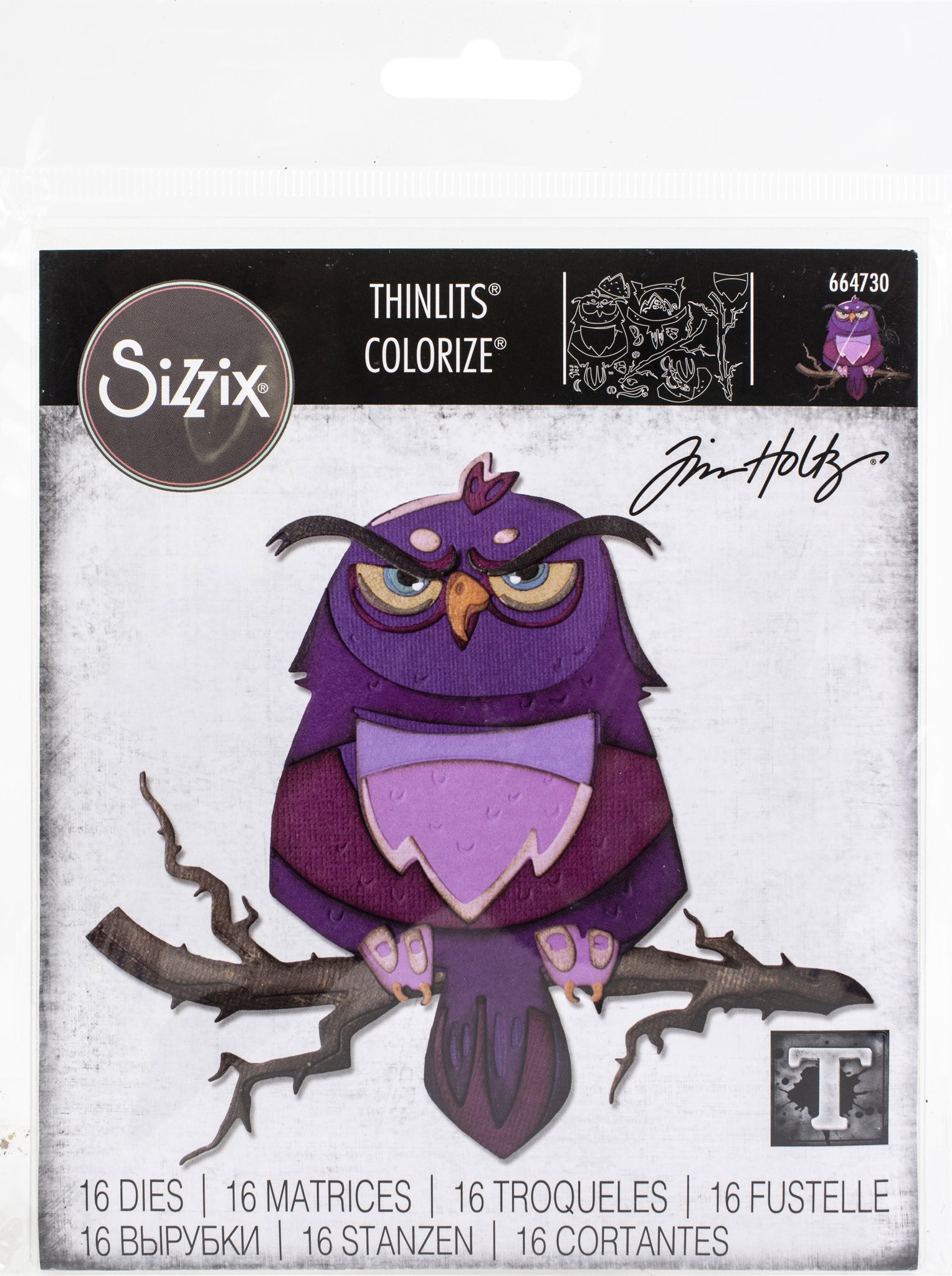 Bild von Sizzix Thinlits Dies By Tim Holtz 16/Pkg-Arthur Colorize