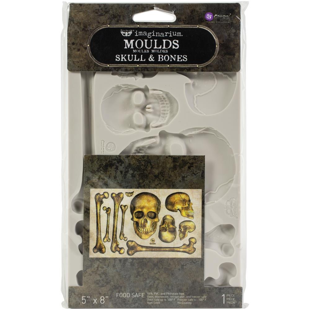 Bild von Finnabair Decor Moulds 5"X8"X8mm - Skull & Bones