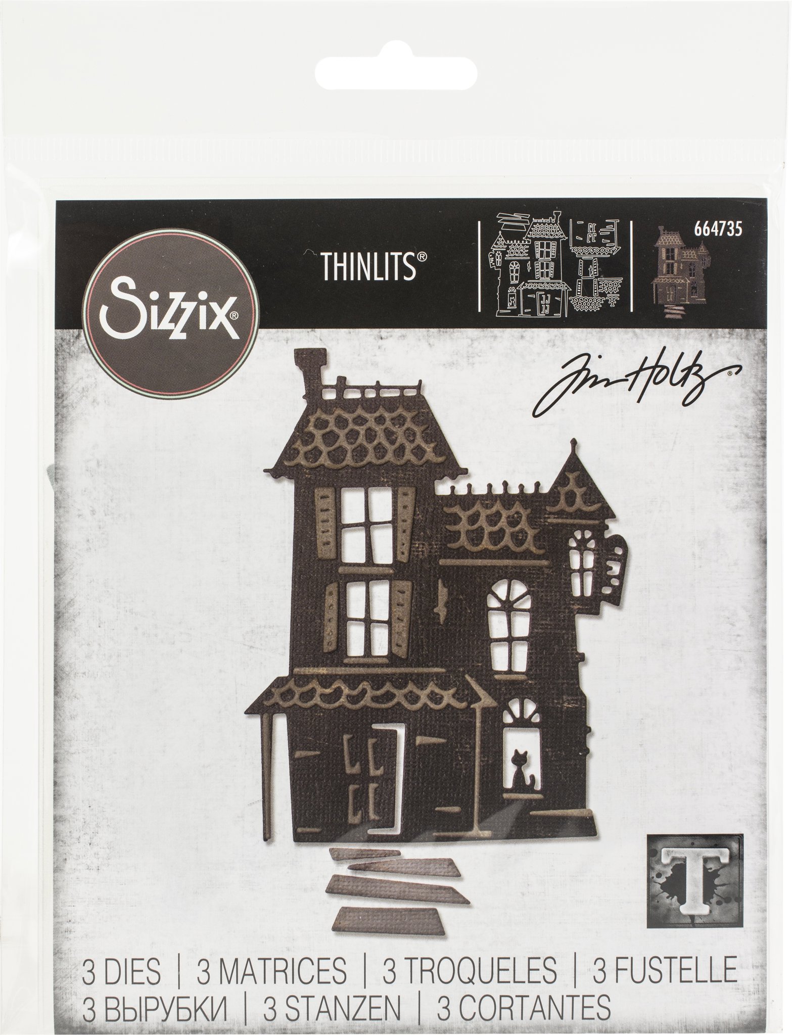 Bild von Sizzix Thinlits Dies By Tim Holtz 3/Pkg-Haunted