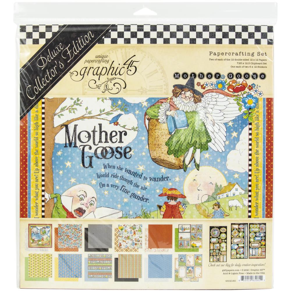 Bild von Graphic45 Deluxe Collector's Edition Pack 12"X12" - Mother Goose