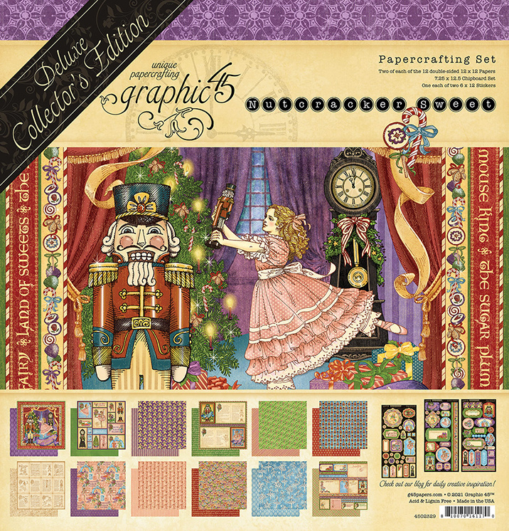 Bild von Graphic45 Deluxe Collector's Edition Pack 12"X12" - Nutcracker Sweet