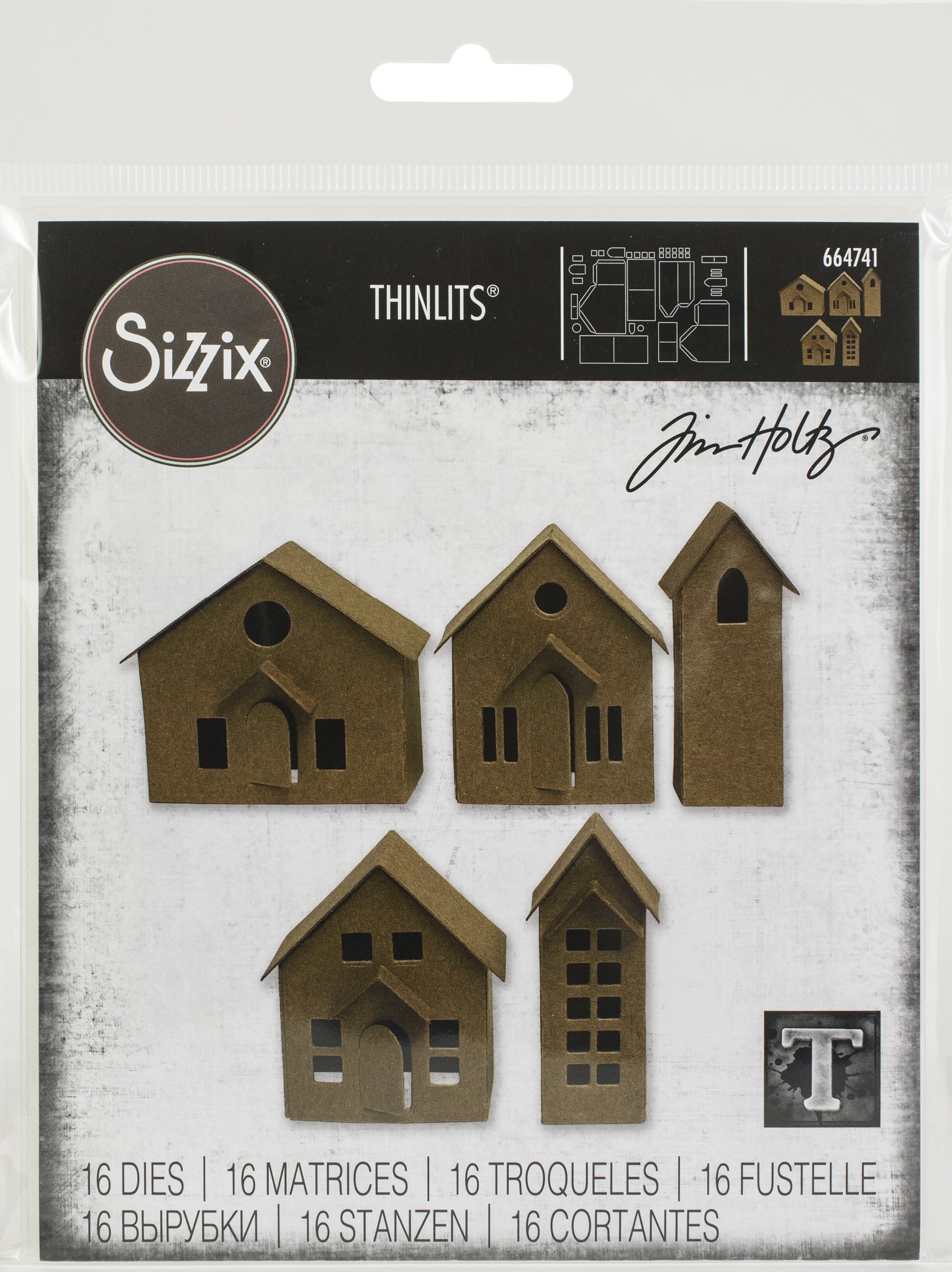 Bild von Sizzix Thinlits Dies By Tim Holtz 16/Pkg-Paper Village