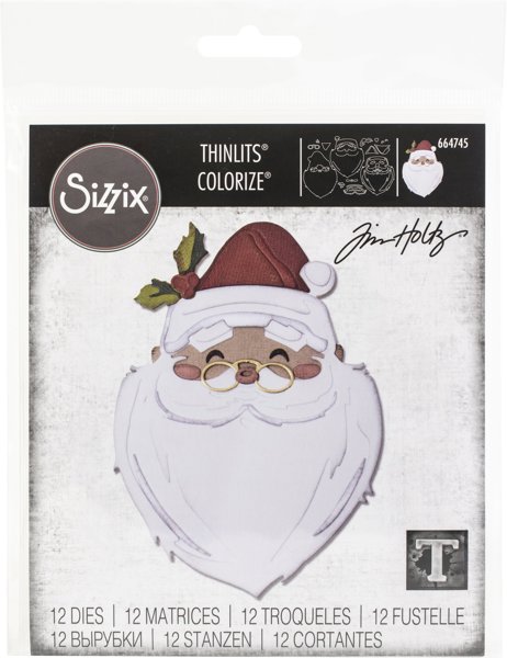Bild von Sizzix Thinlits Dies By Tim Holtz 12/Pkg-Santa's Wish Colorize