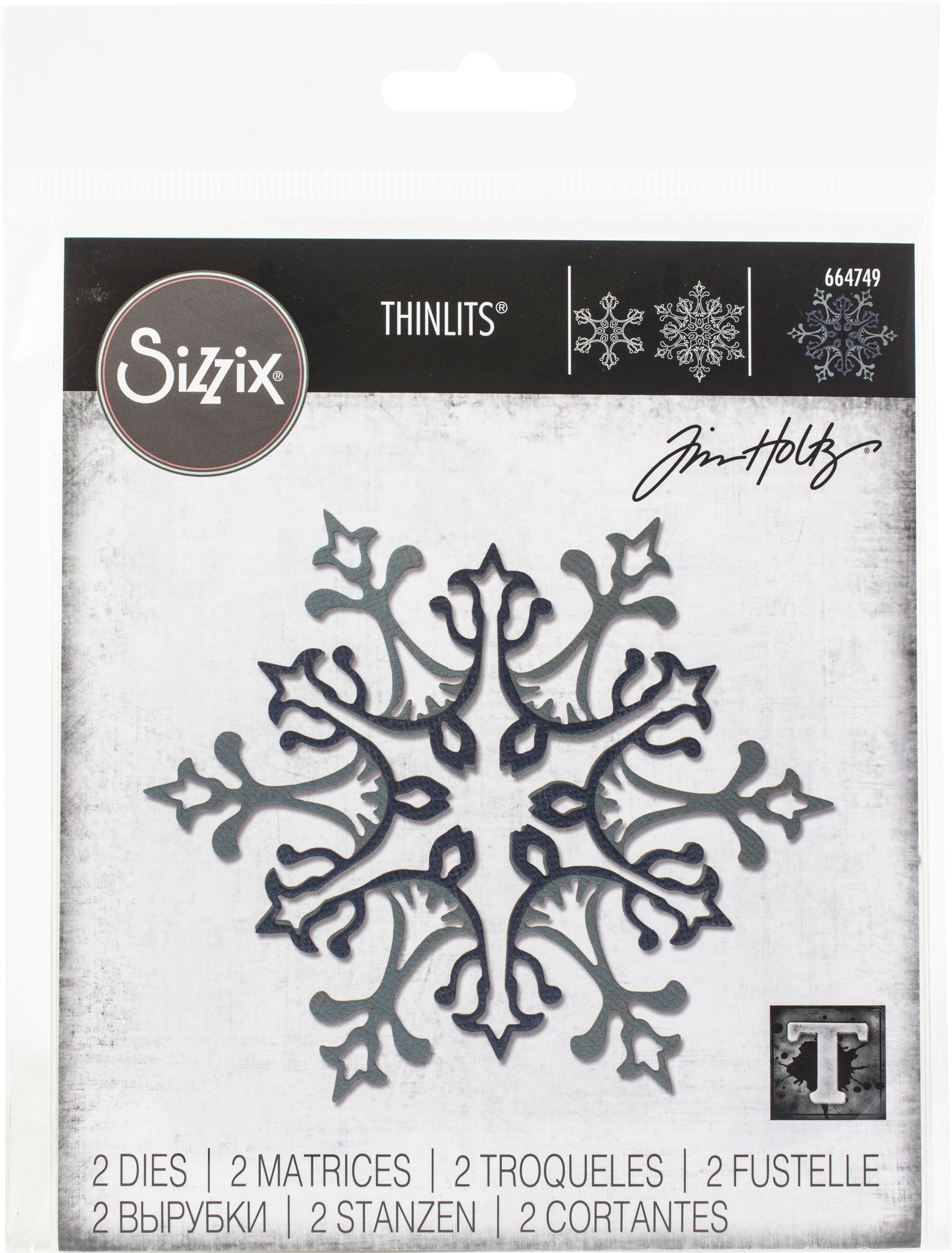 Bild von Sizzix Thinlits Dies By Tim Holtz 2/Pkg-Stunning Snowflake