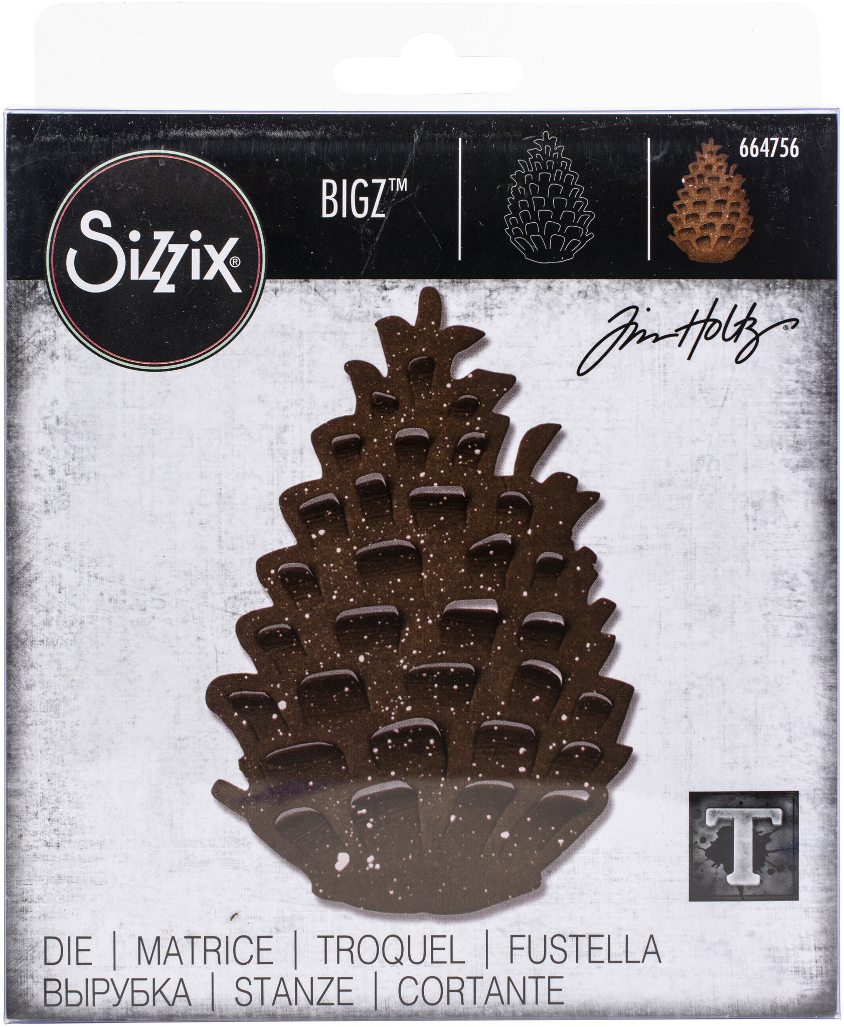 Bild von Sizzix Bigz Die By Tim Holtz-Pinecone