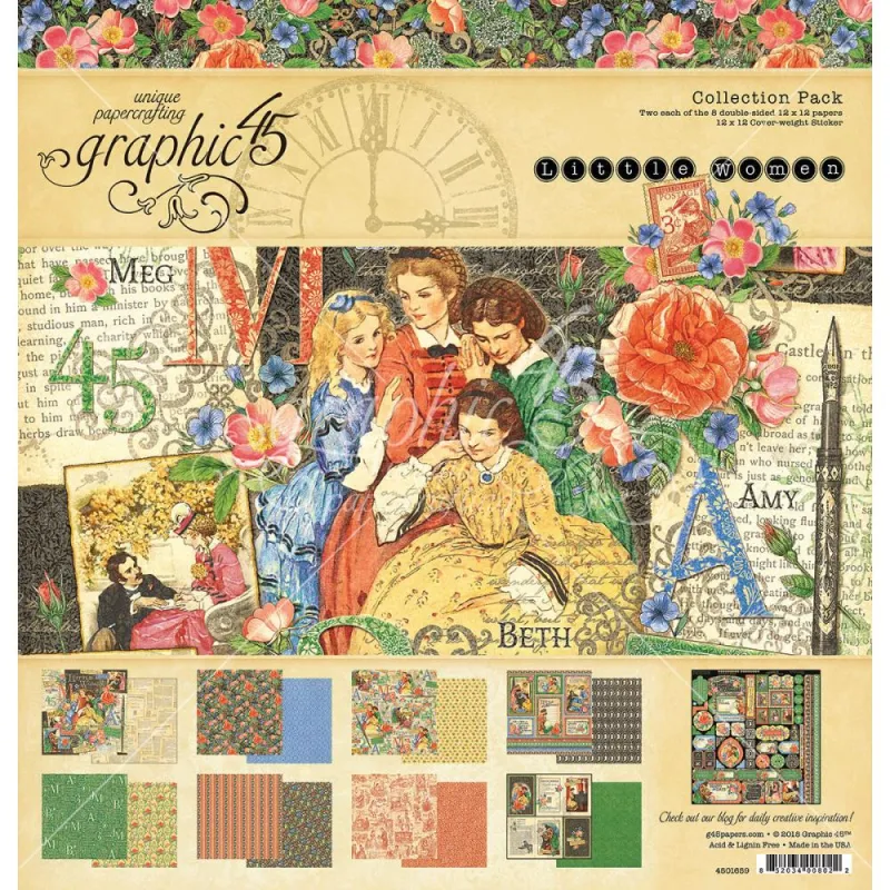 Bild von Graphic45 Little Women 12x12 Collection Pack