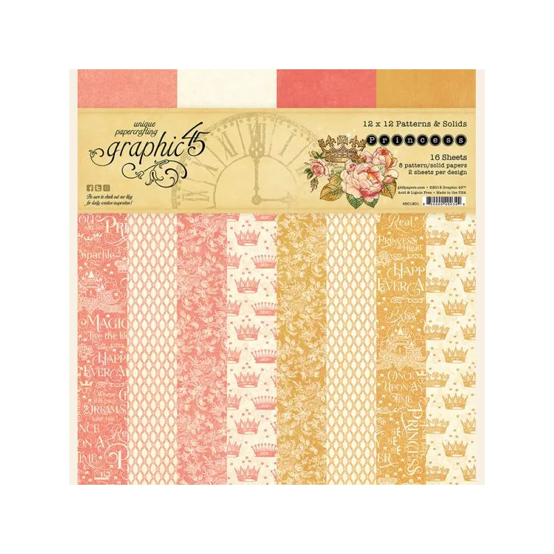 Bild von Graphic45 Princess 12x12 Patterns & Solids