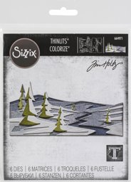 Bild von Sizzix Thinlits Dies By Tim Holtz 6/Pkg-Snowscape, Colorize