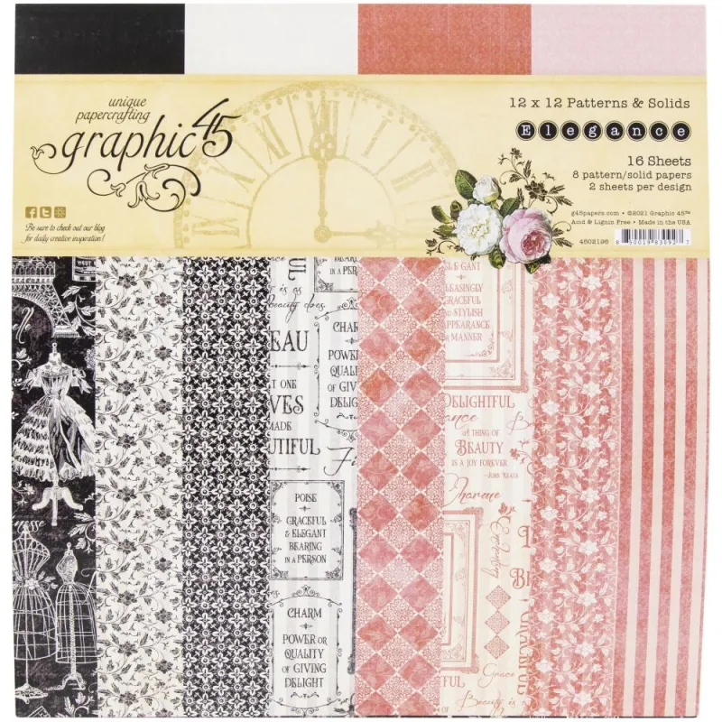 Bild von Graphic45 Elegance 12x12 Patterns & Solids