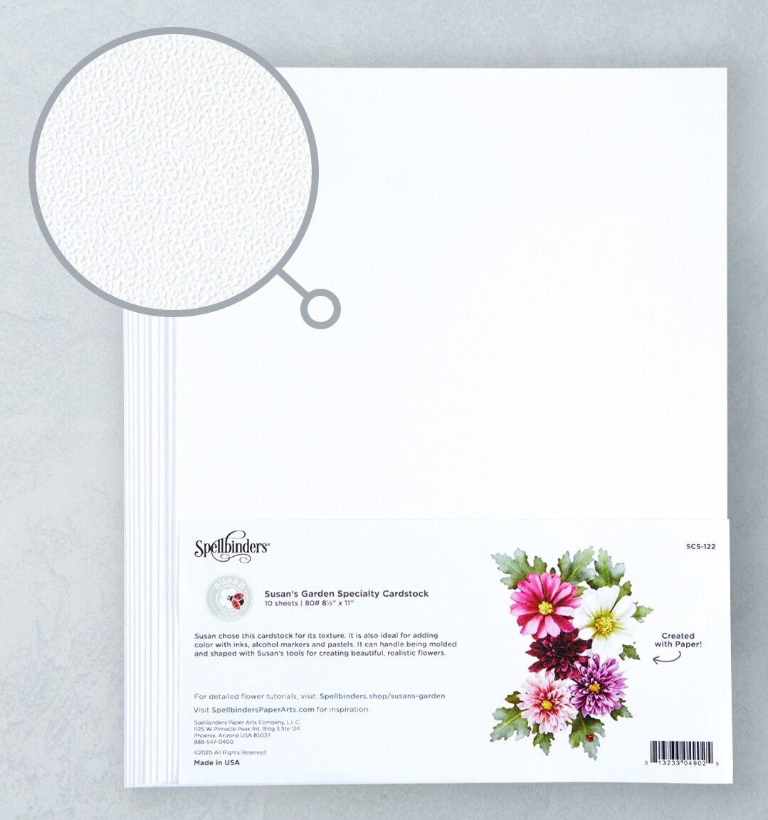 Bild von Spellbinders Specialty Cardstock 10/Pkg-Susan's Garden - Stippled