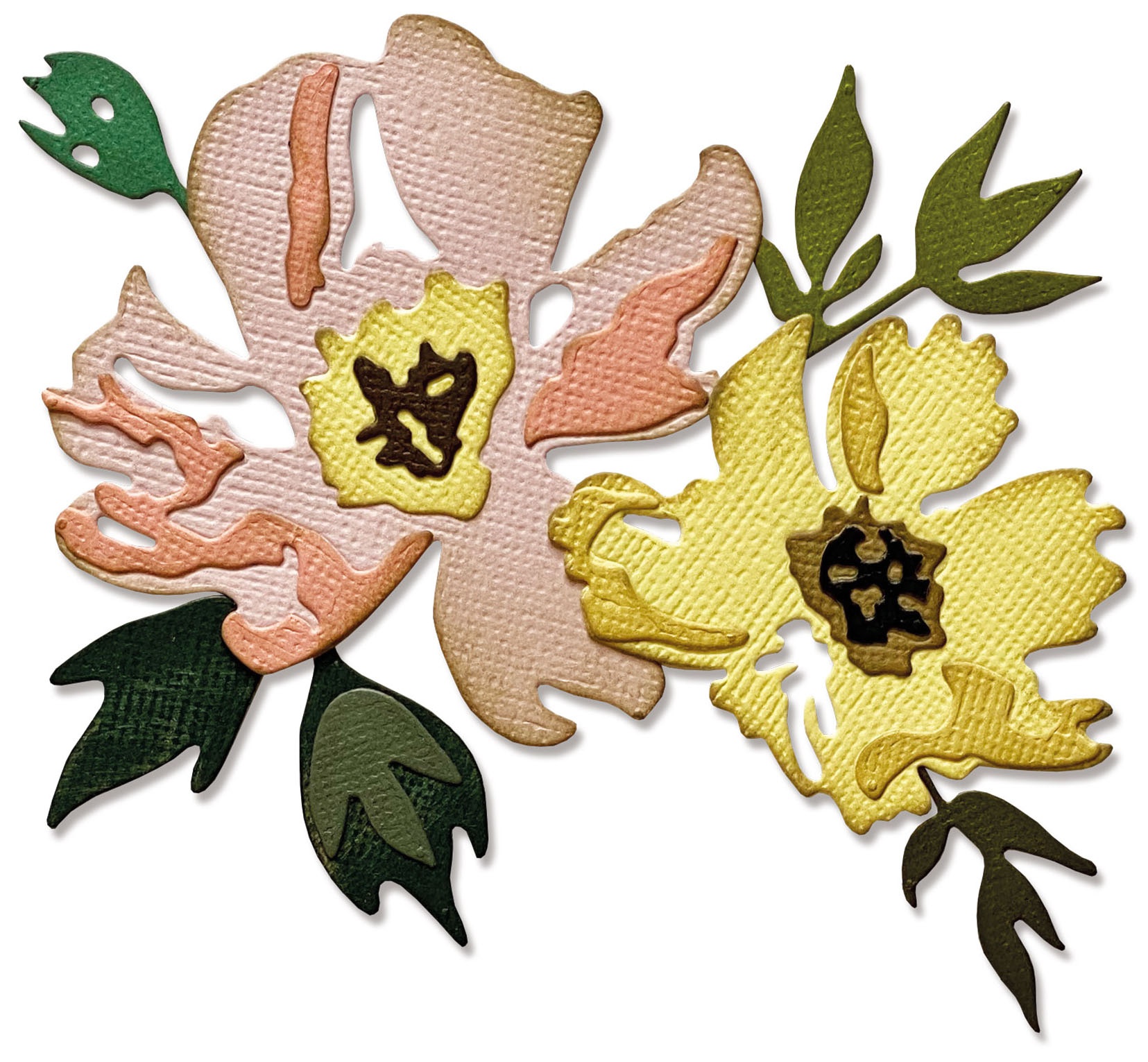 Bild von Sizzix Thinlits Dies By Tim Holtz 7/Pkg-Brushstroke Flowers #1