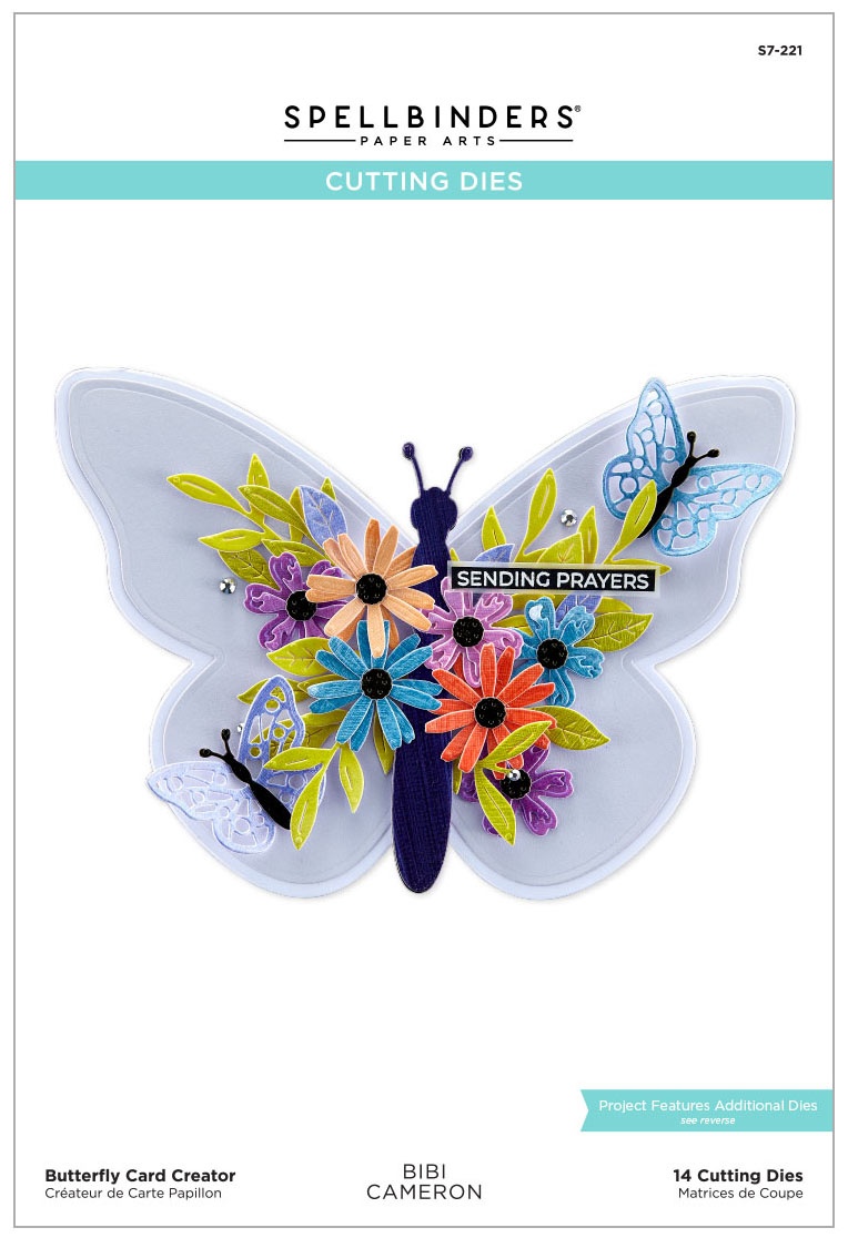 Bild von Spellbinders Card Creator Etched Dies By Bibi Cameron-Butterfly- Bibi's Butterflies