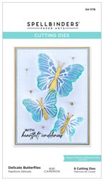 Bild von Spellbinders Etched Dies By Bibi Cameron-Delicate Butterflies- Bibi's Butterflies