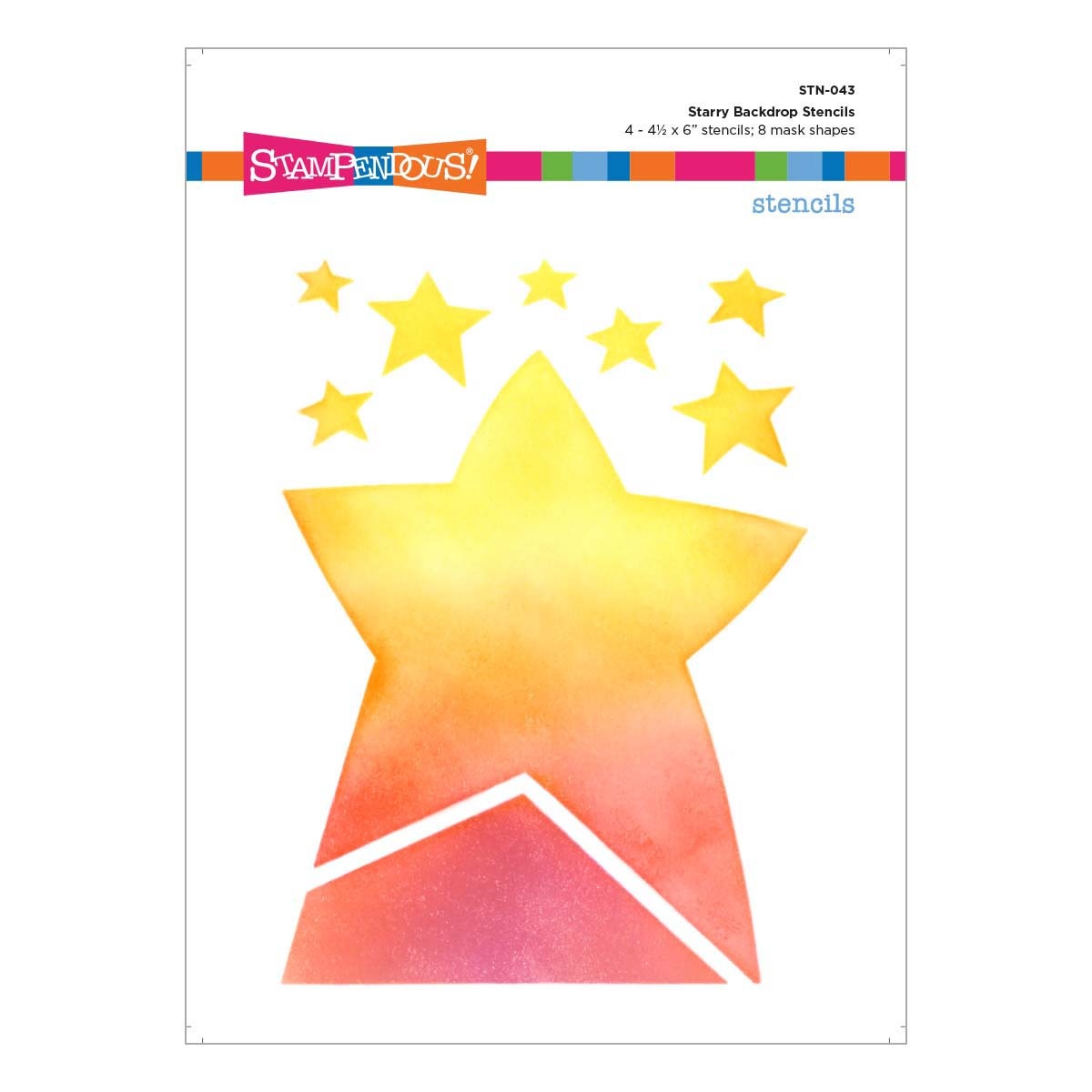 Bild von Stampendous Stencils-Starry Backdrop