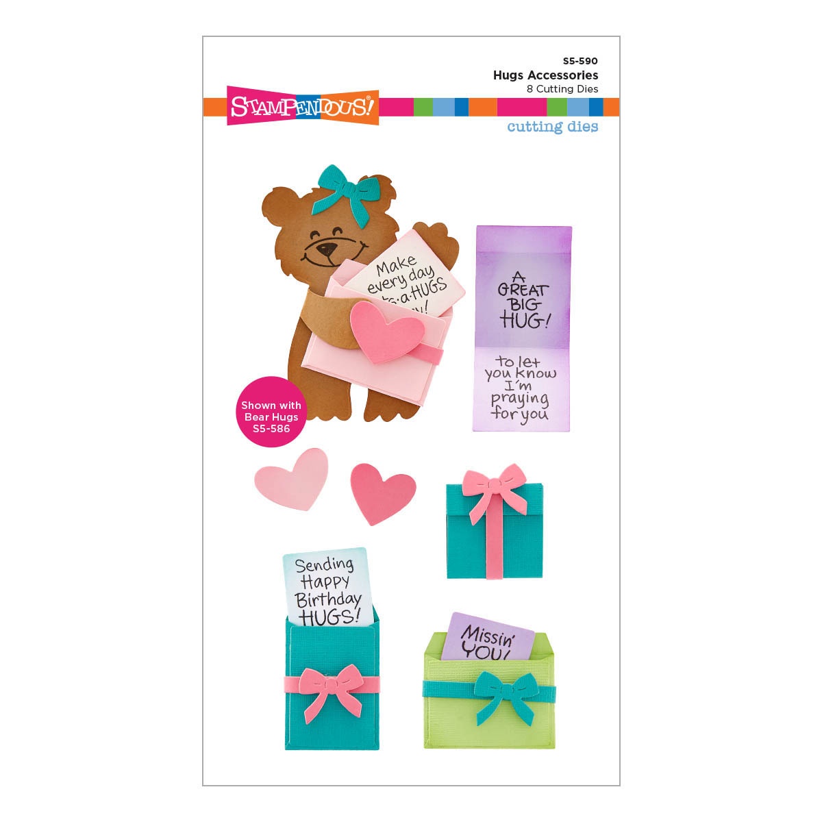 Bild von Stampendous Etched Dies-Hugs Accessories