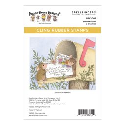Bild von House Mouse Cling Rubber Stamp-Mouse Mail