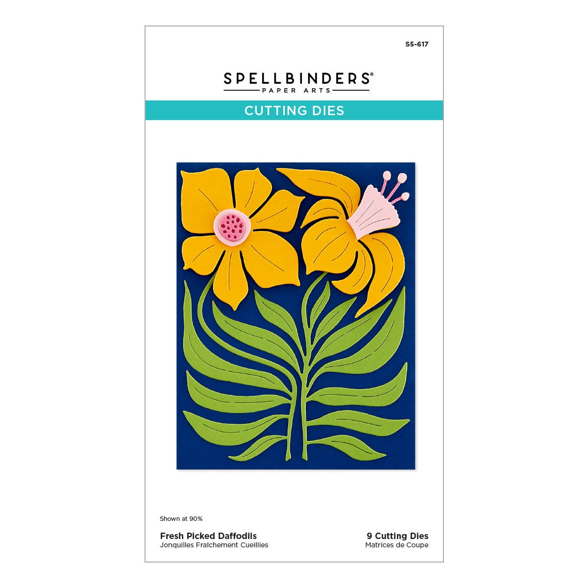 Bild von Spellbinders Etched Dies From The Fresh Picked Collection-Fresh Picked Daffodils