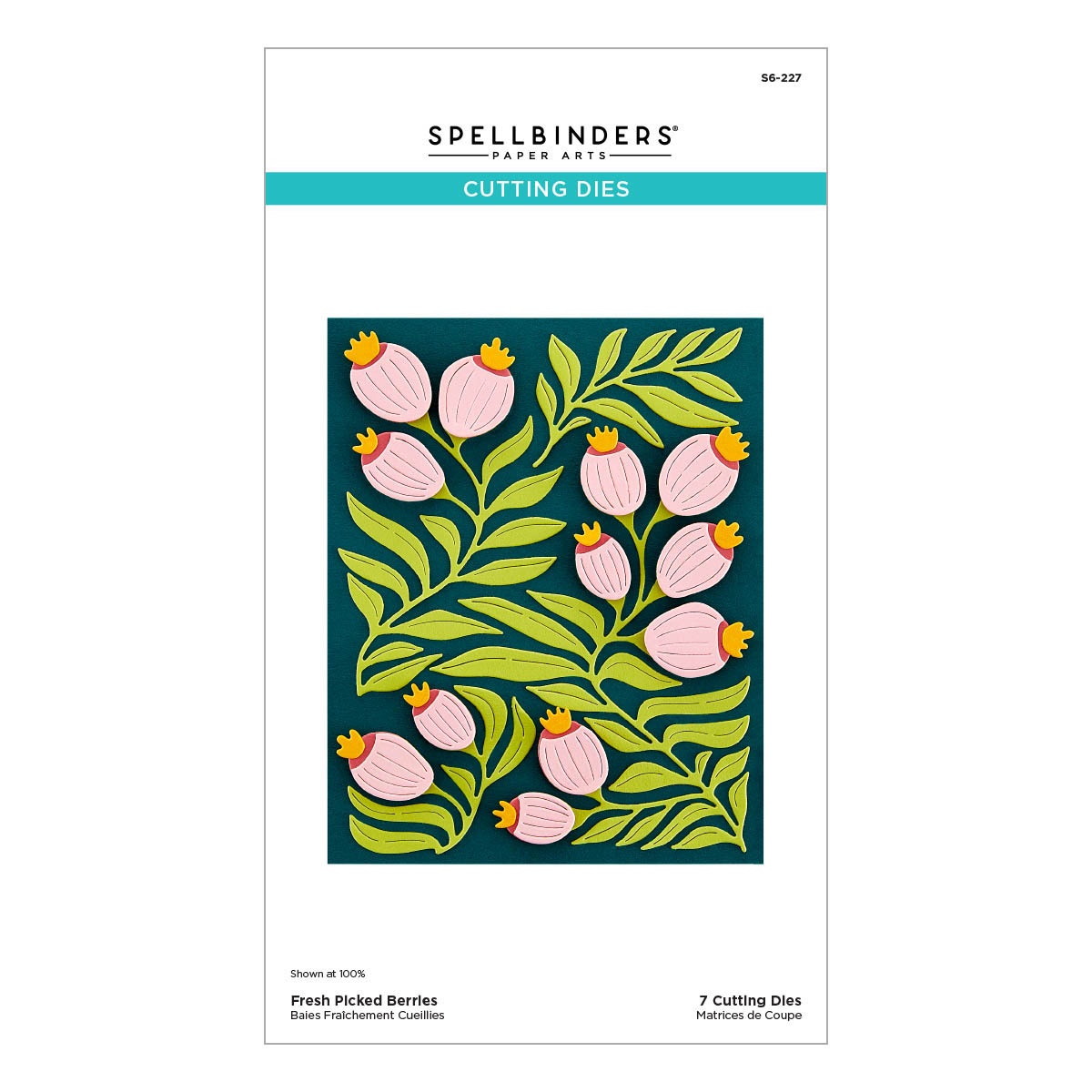 Bild von Spellbinders Etched Dies From The Fresh Picked Collection-Fresh Picked Berries