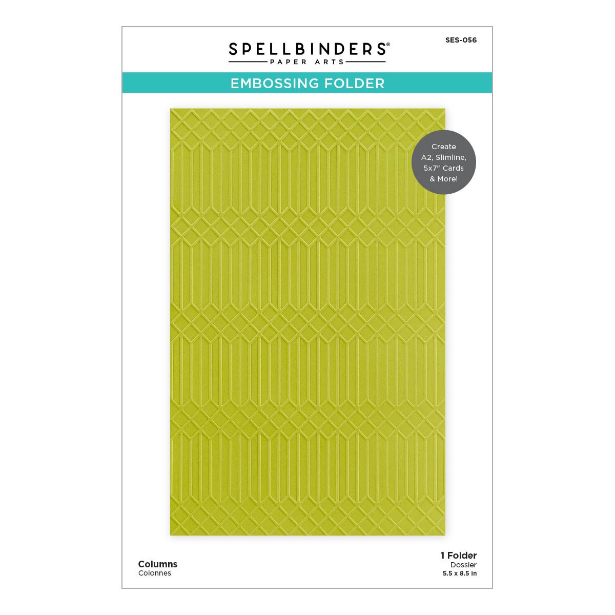 Bild von Spellbinders Embossing Folder From the Fresh Picked Collecti-Columns