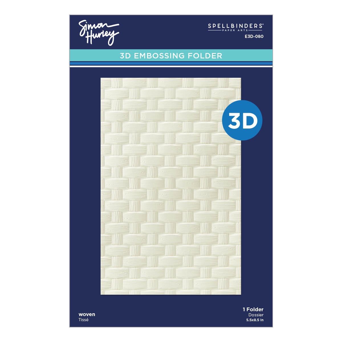 Bild von Spellbinders 3D Embossing Folder By Simon Hurley-Woven, Spring Sampler