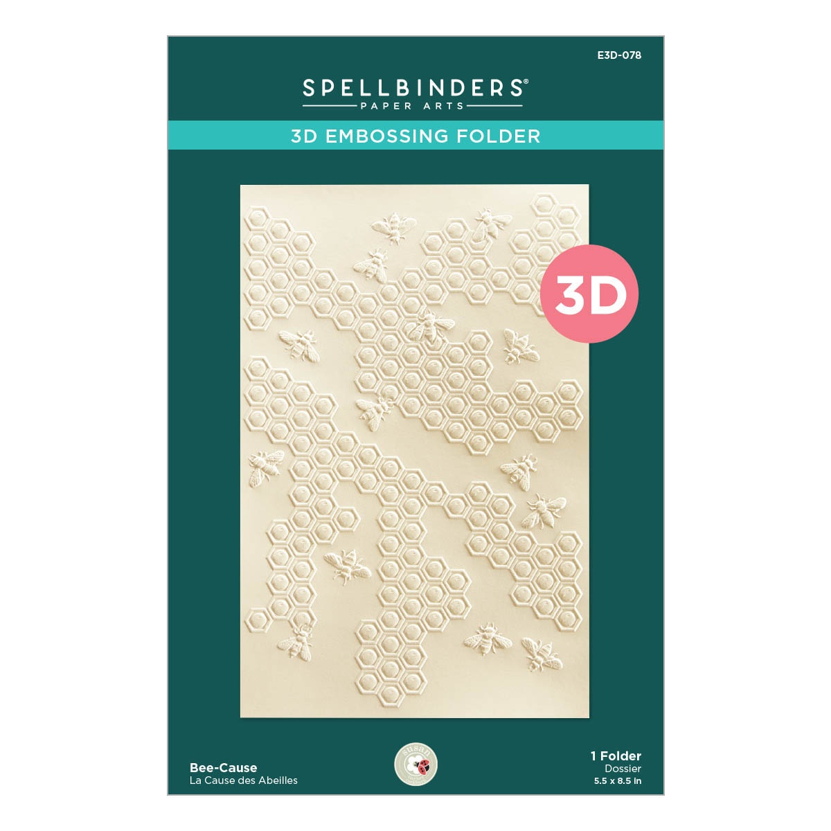 Bild von Spellbinders 3D Embossing Folder By Susan Tierney-Cockburn-Bee-Cause, Through The Arbor Garden