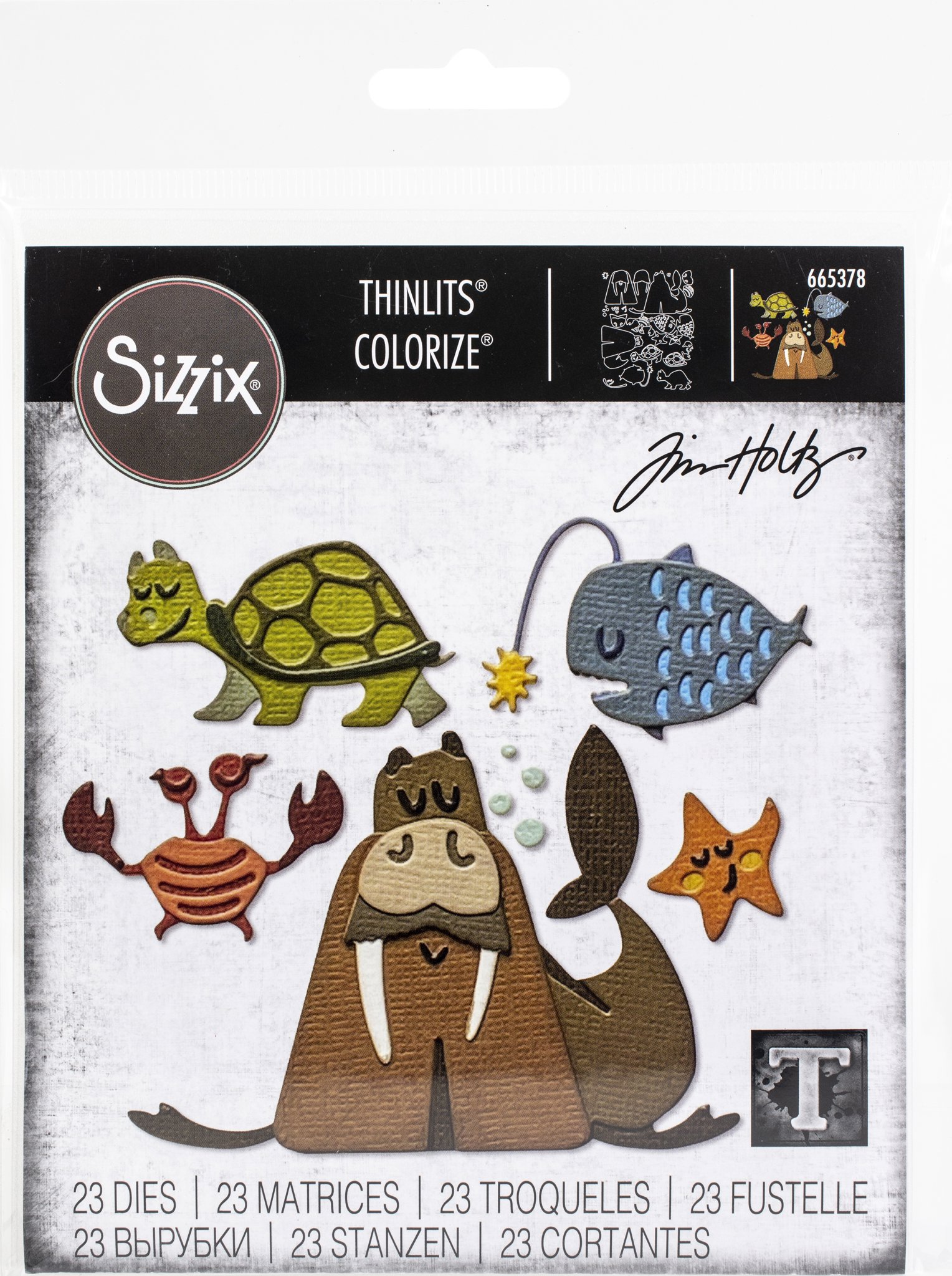 Bild von Sizzix Thinlits Dies By Tim Holtz 23/Pkg-Under The Sea #2 Colorize