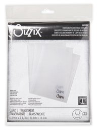 Bild von Sizzix Plastic Storage Envelopes 3/Pkg By Tim Holtz-For Embossing Folders