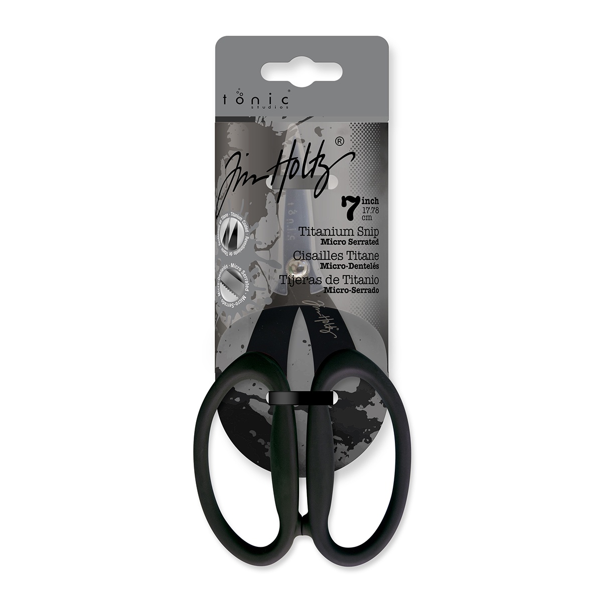 Bild von Tim Holtz Non-Stick Titanium Micro Serrated Scissors 7"- 