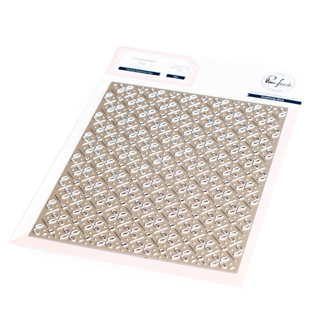 Bild von Pinkfresh Studio Die-Floral & Diamond Tiles Cover Plate