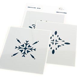 Bild von Pinkfresh Studio Stencils 4.25"X5.5" 3/Pkg-Folk Snowflake