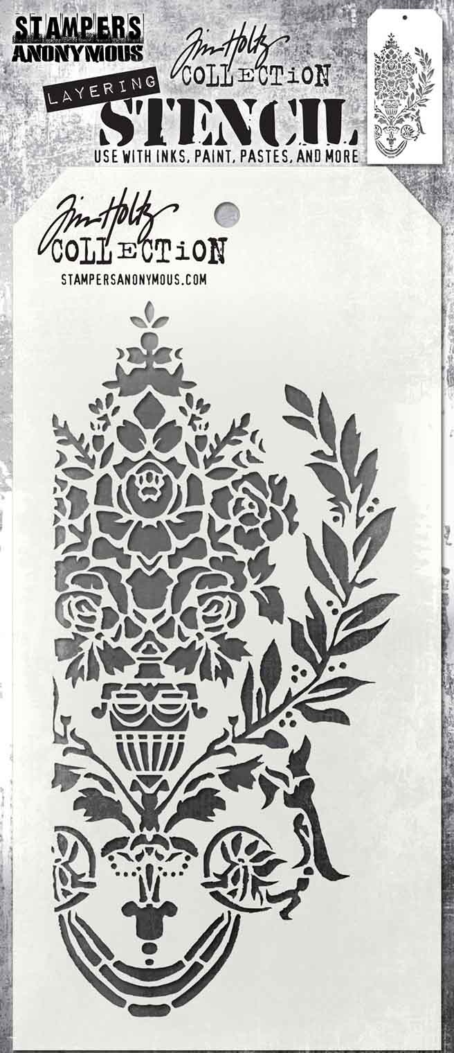 Bild von Tim Holtz Layered Stencil 4.125"X8.5"-Crest