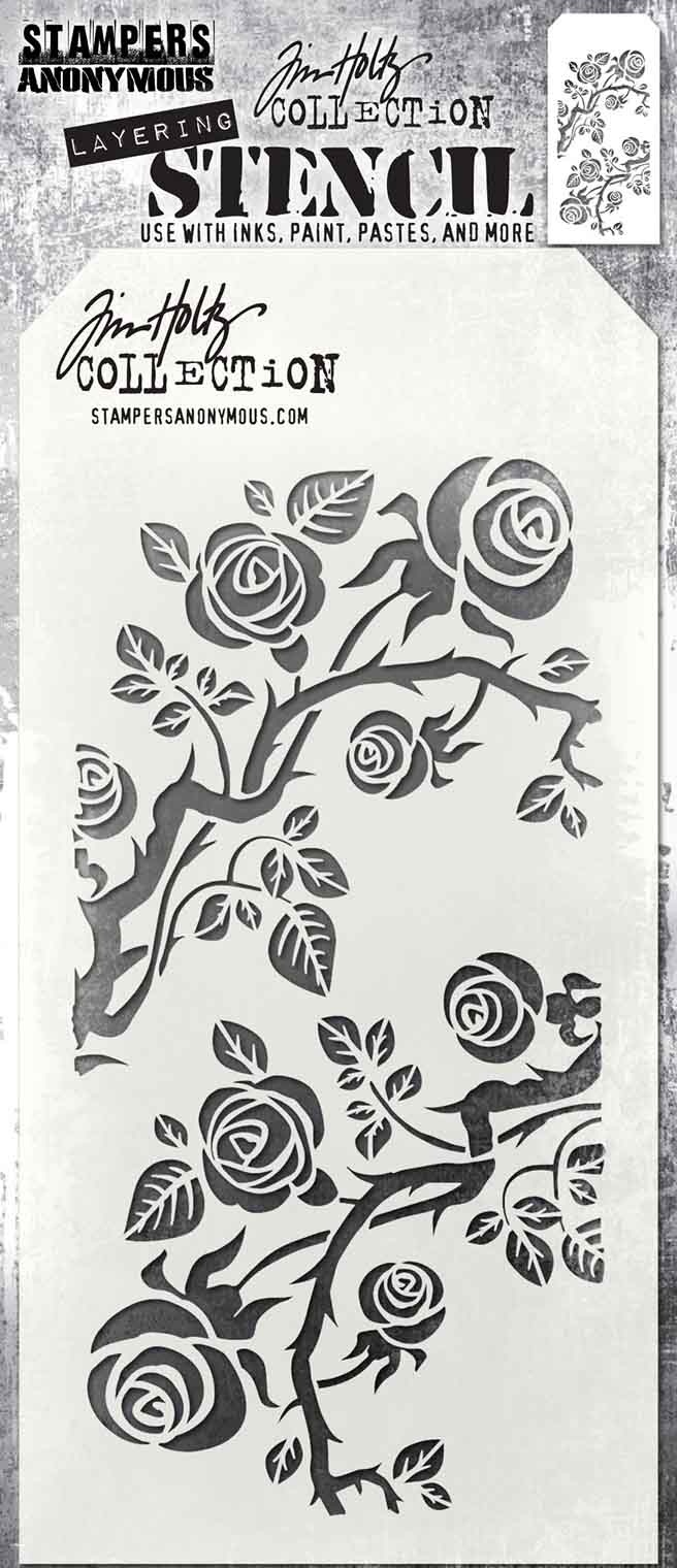 Bild von Tim Holtz Layered Stencil 4.125"X8.5"-Thorned