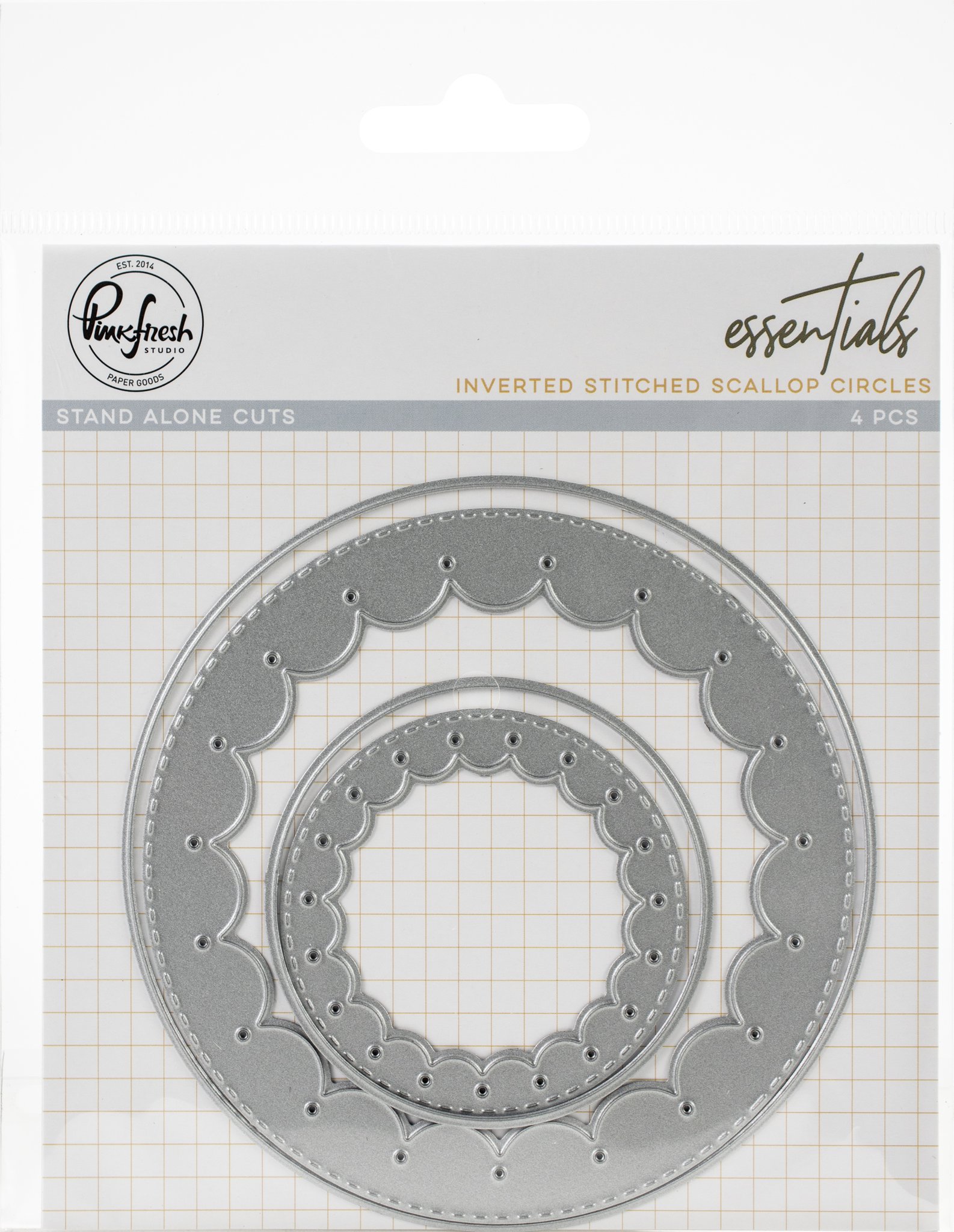Bild von Pinkfresh Studio Essentials Die Set-Inverted Stitched Scallop Circle