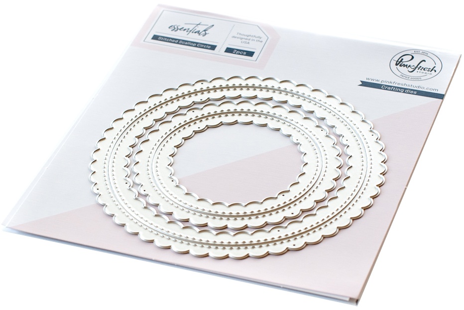 Bild von Pinkfresh Studio Essentials Die Set-Stitched Scallop Circle