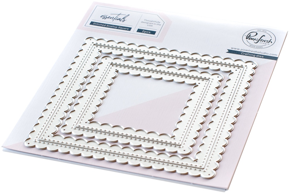 Bild von Pinkfresh Studio Essentials Die Set-Stitched Scallop Square