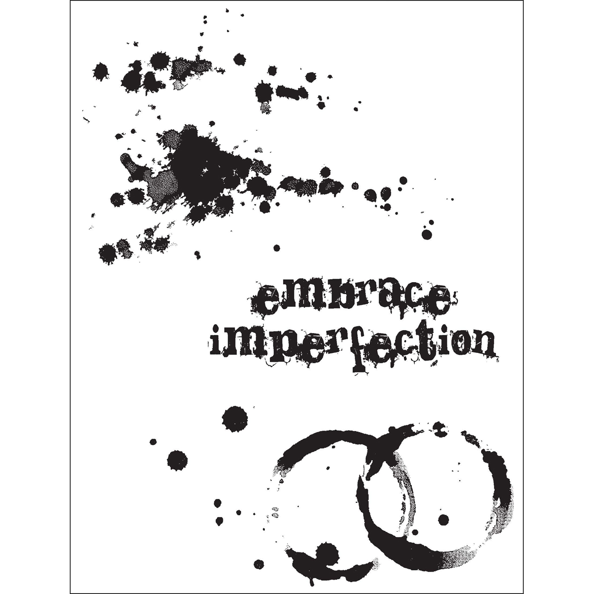 Bild von Tim Holtz Cling Stamps 7"X8.5"-Spills & Splatters