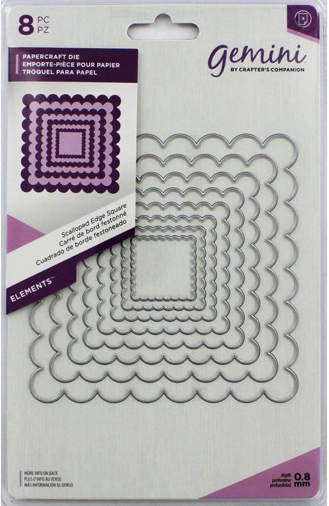 Bild von Gemini Die - Elements-Scalloped Edge Square