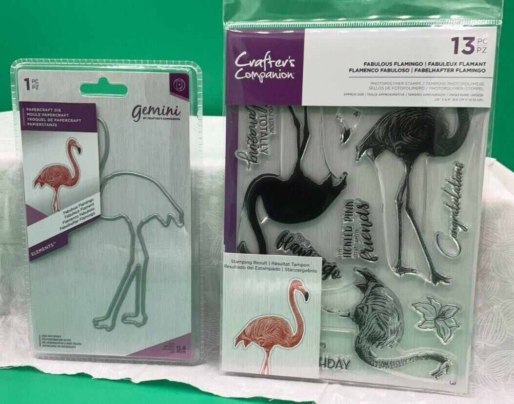 Bild von Gemini Stempel & Stanzen Set - Fabulous Flamingo